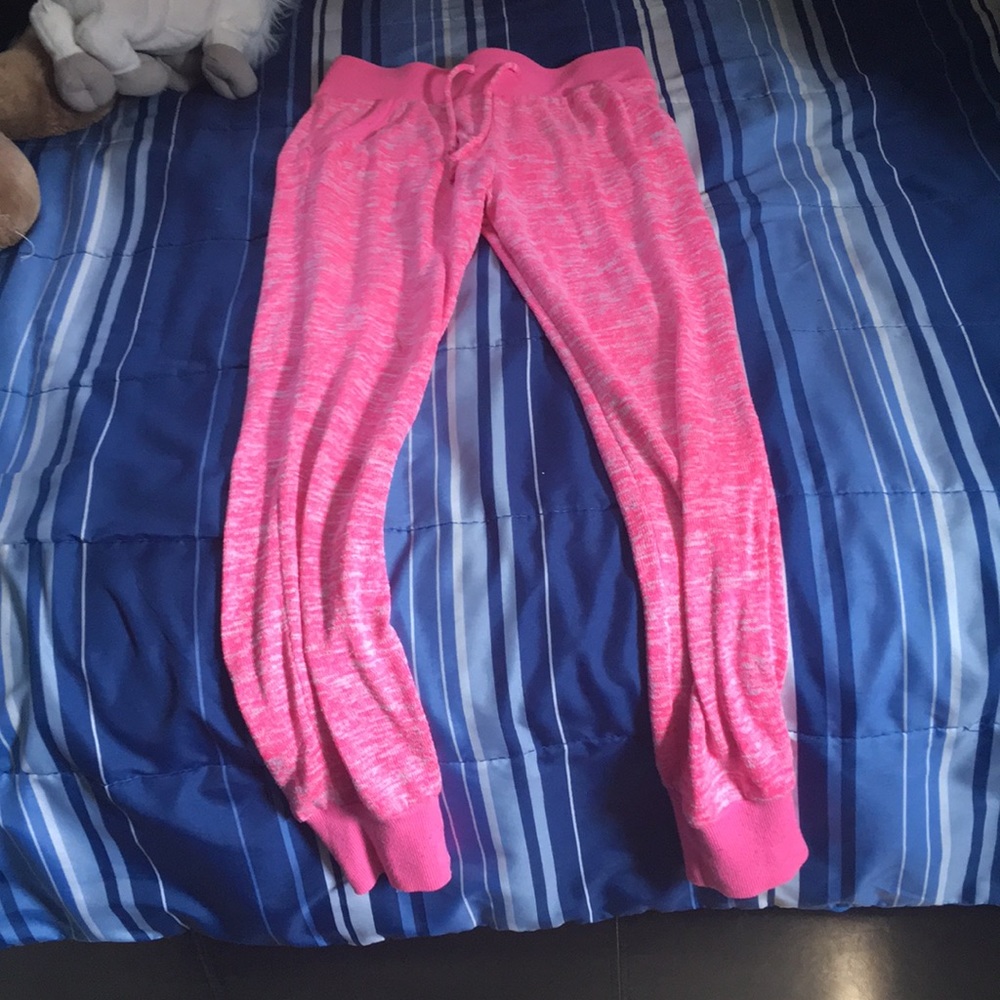 Hot pink joggers